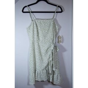 NWT Altar'd State green and white cheetah patterned dress size small